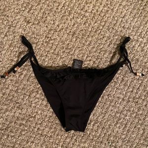 NWT H&M Black Ruffle Bathing Suit Bottom